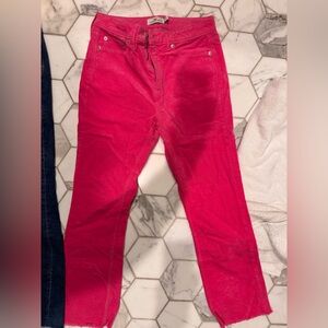 Vineyard Vines Women's slightly cropped Bright pink cords.